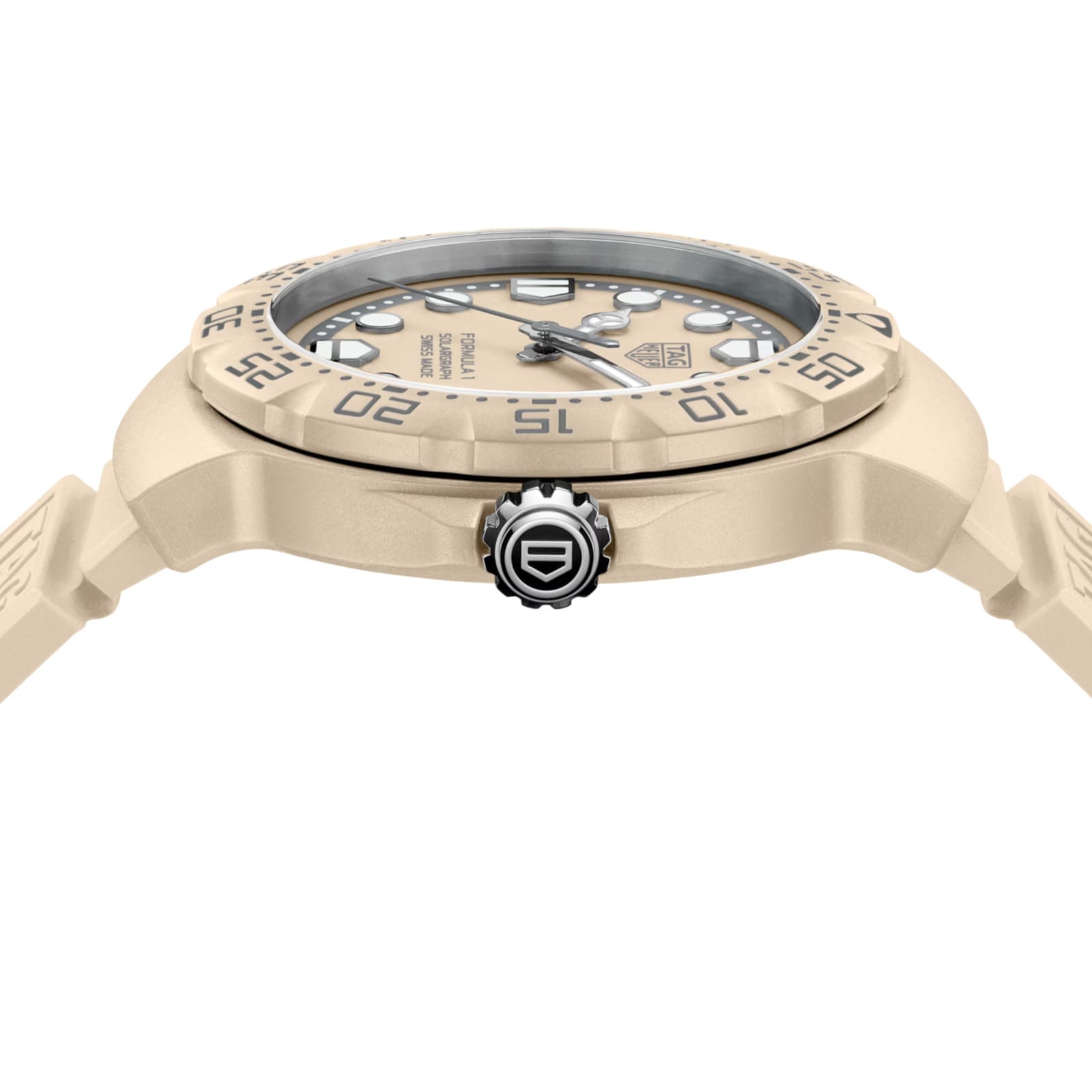 TAG Heuer Formula 1 Solargraph Limited Edition 38mm Unisex Watch Beige TAG Heuer Formula 1 Solargraph Limited Edition 38mm Unisex Watch Beige
