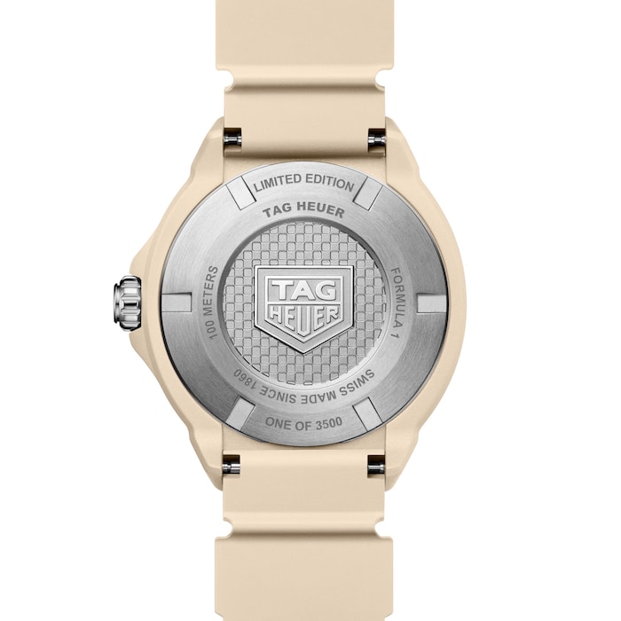 TAG Heuer Formula 1 Solargraph Limited Edition 38mm Unisex Watch Beige