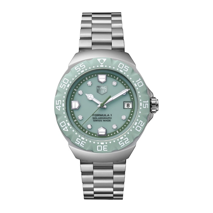 TAG Heuer Formula 1 Solargraph Limited Edition 38mm Unisex Watch Green