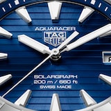 TAG Heuer Aquaracer Professional 200 Solargraph 40mm Mens Watch Blue