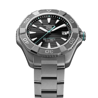 TAG Heuer Aquaracer Professional 200 Solargraph 40mm Mens Watch Black