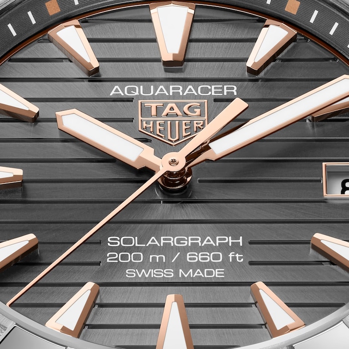 TAG Heuer Aquaracer Professional 200 Solargraph 40mm Mens Watch Grey