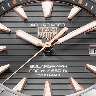 TAG Heuer Aquaracer Professional 200 Solargraph 40mm Mens Watch Grey