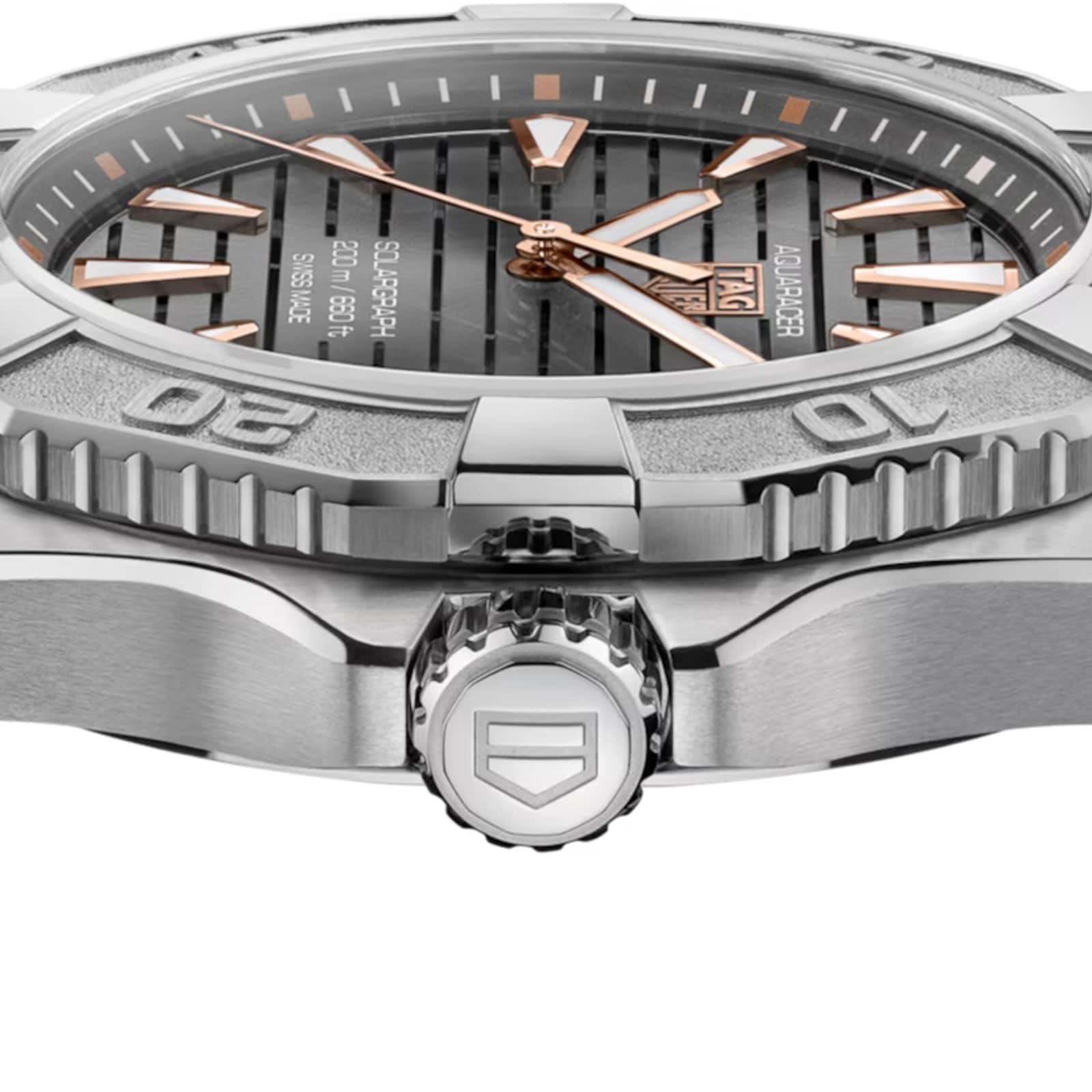 TAG Heuer Aquaracer Professional 200 Solargraph 40mm Mens Watch Grey