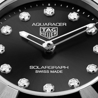 TAG Heuer Aquaracer Professional 100 Solargraph 28mm Ladies Watch Black