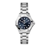 TAG Heuer Aquaracer Professional 100 Solargraph 28mm Ladies Watch Blue