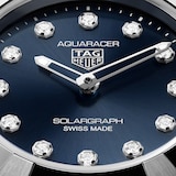 TAG Heuer Aquaracer Professional 100 Solargraph 28mm Ladies Watch Blue