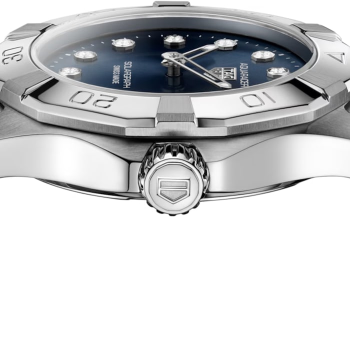 TAG Heuer Aquaracer Professional 100 Solargraph 28mm Ladies Watch Blue