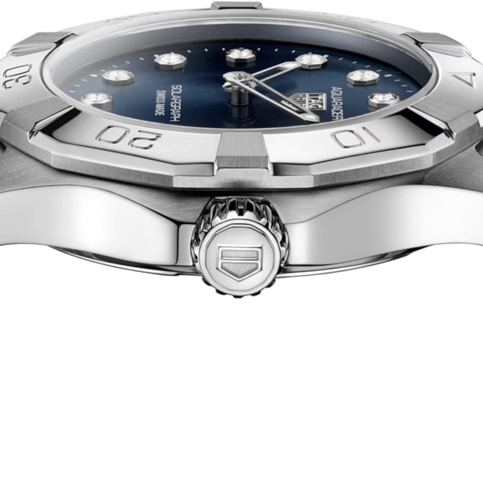 TAG Heuer Aquaracer Professional 100 Solargraph 28mm Ladies Watch Blue