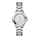TAG Heuer Aquaracer Professional 100 Solargraph 28mm Ladies Watch White Mother Of Pearl