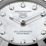 TAG Heuer Aquaracer Professional 100 Solargraph 28mm Ladies Watch White Mother Of Pearl