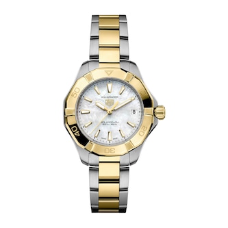 TAG Heuer Aquaracer Professional 200 Solargraph 34mm Ladies Watch 18k Yellow Gold TAG Heuer Aquaracer Professional 200 Solargraph 34mm Ladies Watch 18k Yellow Gold