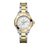 TAG Heuer Aquaracer Professional 200 34mm Ladies Watch 18k Yellow Gold