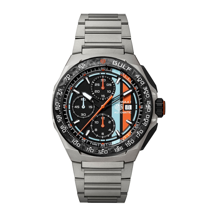TAG Heuer Formula 1 Chronograph X Gulf 44mm Mens Watch