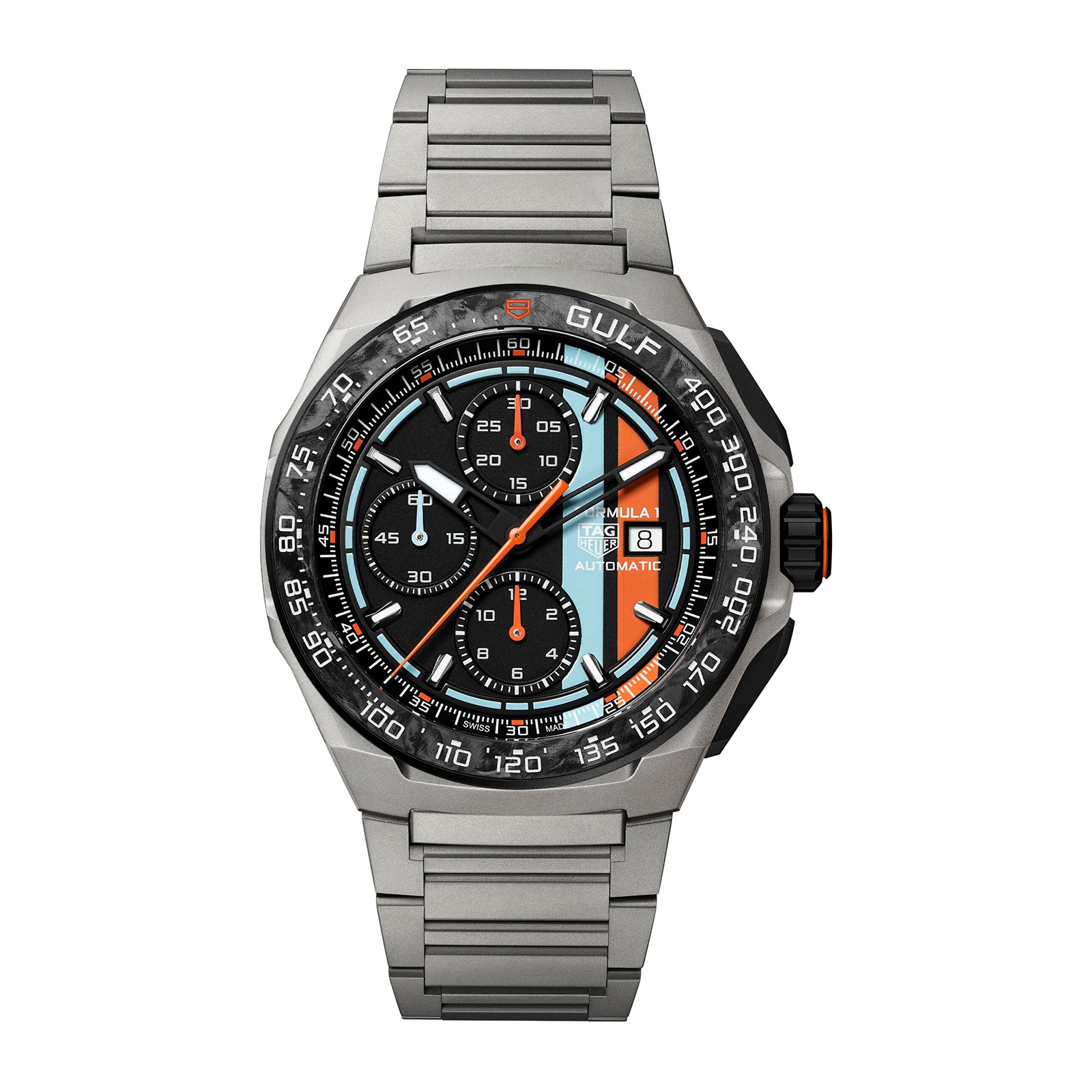 TAG Heuer Formula 1 Chronograph X Gulf 44mm Mens Watch