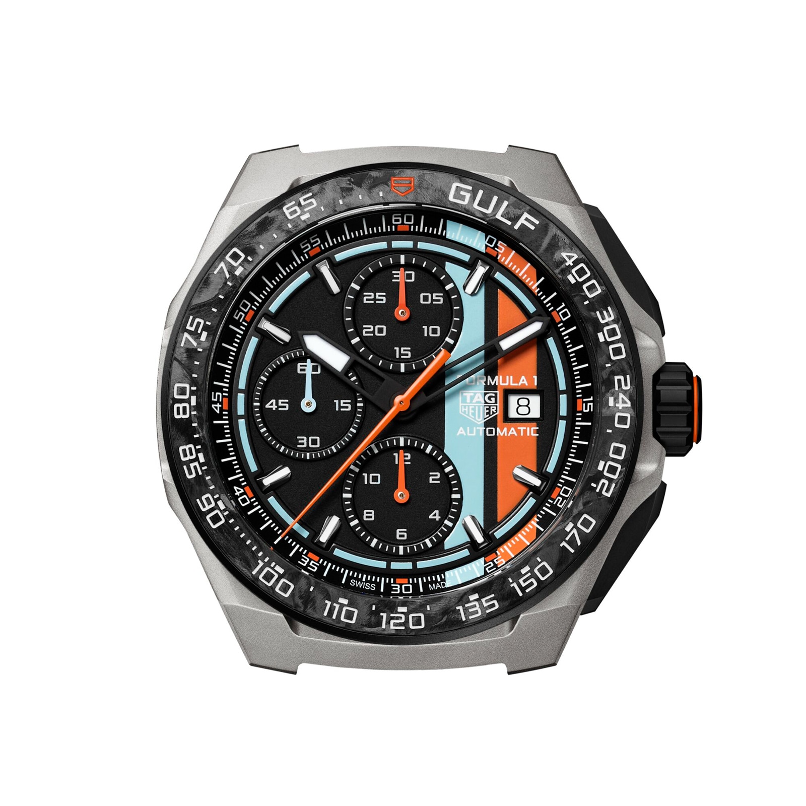TAG Heuer Formula 1 Chronograph X Gulf 44mm Mens Watch CBZ208B