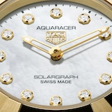 TAG Heuer Aquaracer Professional 100 28mm Ladies Watch 18k Yellow Gold