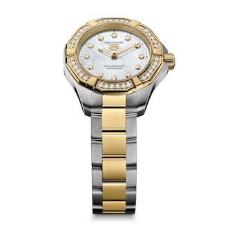 TAG Heuer Aquaracer Professional 100 Solargraph 28mm Ladies Watch 18k Yellow Gold TAG Heuer Aquaracer Professional 100 Solargraph 28mm Ladies Watch 18k Yellow Gold
