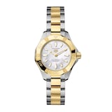 TAG Heuer Aquaracer Professional 100 Solargraph 28mm Ladies Watch 18k Yellow Gold