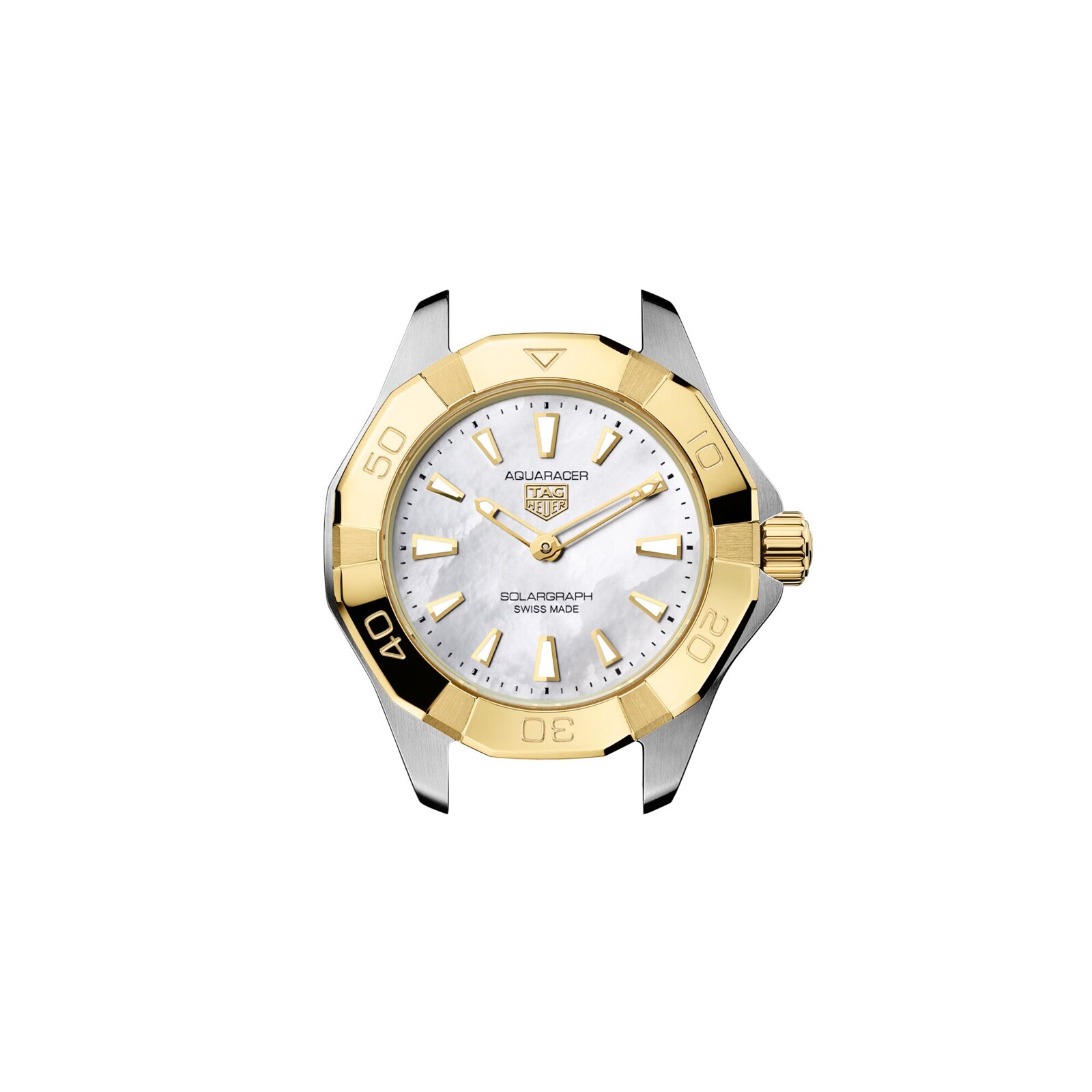 TAG Heuer Aquaracer Professional 100 Solargraph 28mm Ladies Watch 18k Yellow Gold TAG Heuer Aquaracer Professional 100 Solargraph 28mm Ladies Watch 18k Yellow Gold