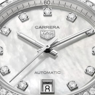 TAG Heuer Carrera Date 36mm Ladies Watch Diamonds TAG Heuer Carrera Date 36mm Ladies Watch Diamonds