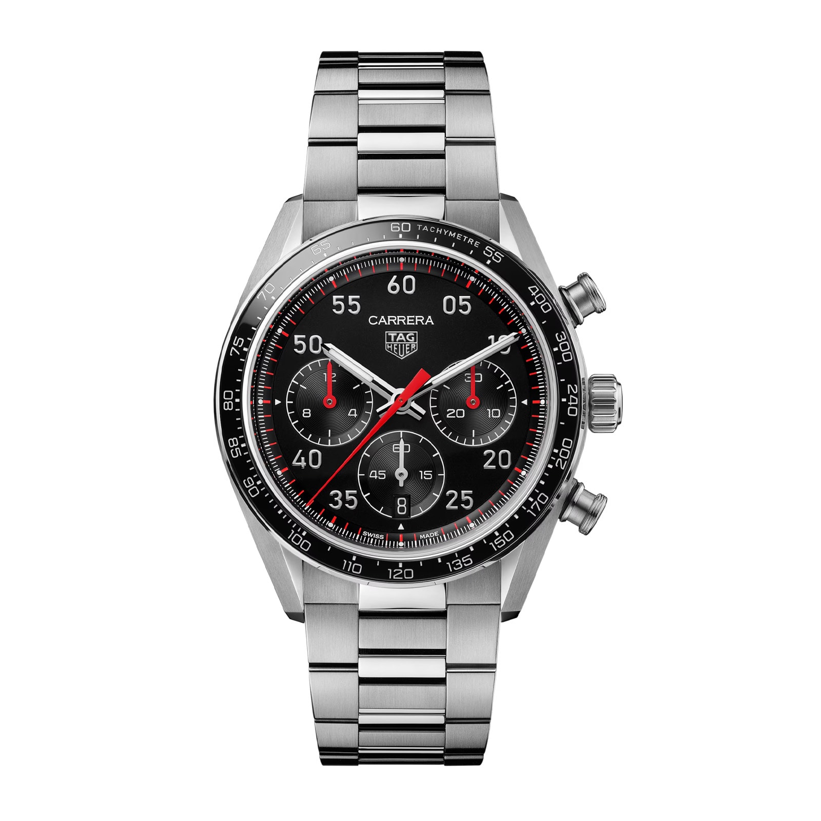 TAG Heuer Carrera Chronograph Sport Automatic 42mm Mens Watch Black