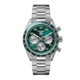TAG Heuer Carrera Chronograph Sport Automatic 42mm Mens Watch Green