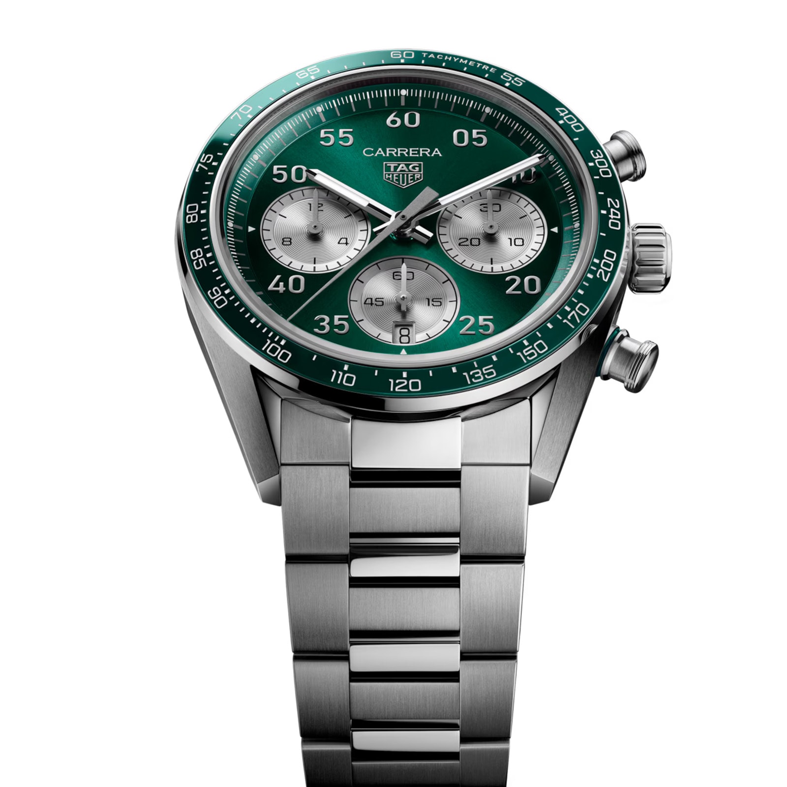 TAG Heuer Carrera Chronograph Sport Automatic 42mm Mens Watch Green