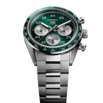 TAG Heuer Carrera Chronograph Sport Automatic 42mm Mens Watch Green