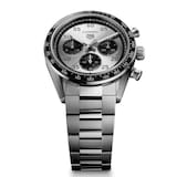 TAG Heuer Carrera Chronograph Sport Automatic 42mm Mens Watch Silver