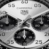 TAG Heuer Carrera Chronograph Sport Automatic 42mm Mens Watch Silver