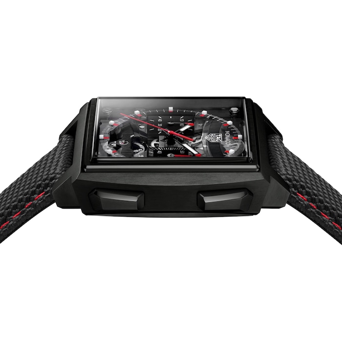 TAG Heuer Monaco Evergraph  40mm Mens Watch Black