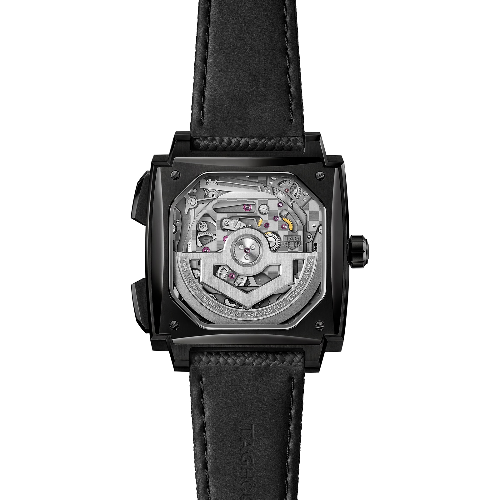 TAG Heuer Monaco Evergraph 40mm Mens Watch Black TAG Heuer Monaco Evergraph 40mm Mens Watch Black