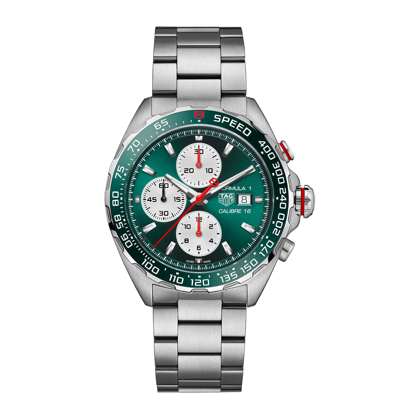 TAG Heuer Formula 1 Chronograph X Goodwood Festival of Speed Limited Edition 44mm Mens Watch Green TAG Heuer Formula 1 Chronograph X Goodwood Festival of Speed Limited Edition 44mm Mens Watch Green