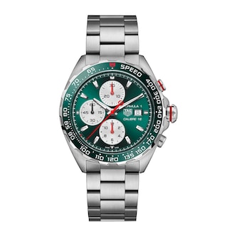 TAG Heuer Formula 1 Chronograph X Goodwood Festival of Speed Limited Edition 44mm Mens Watch Green