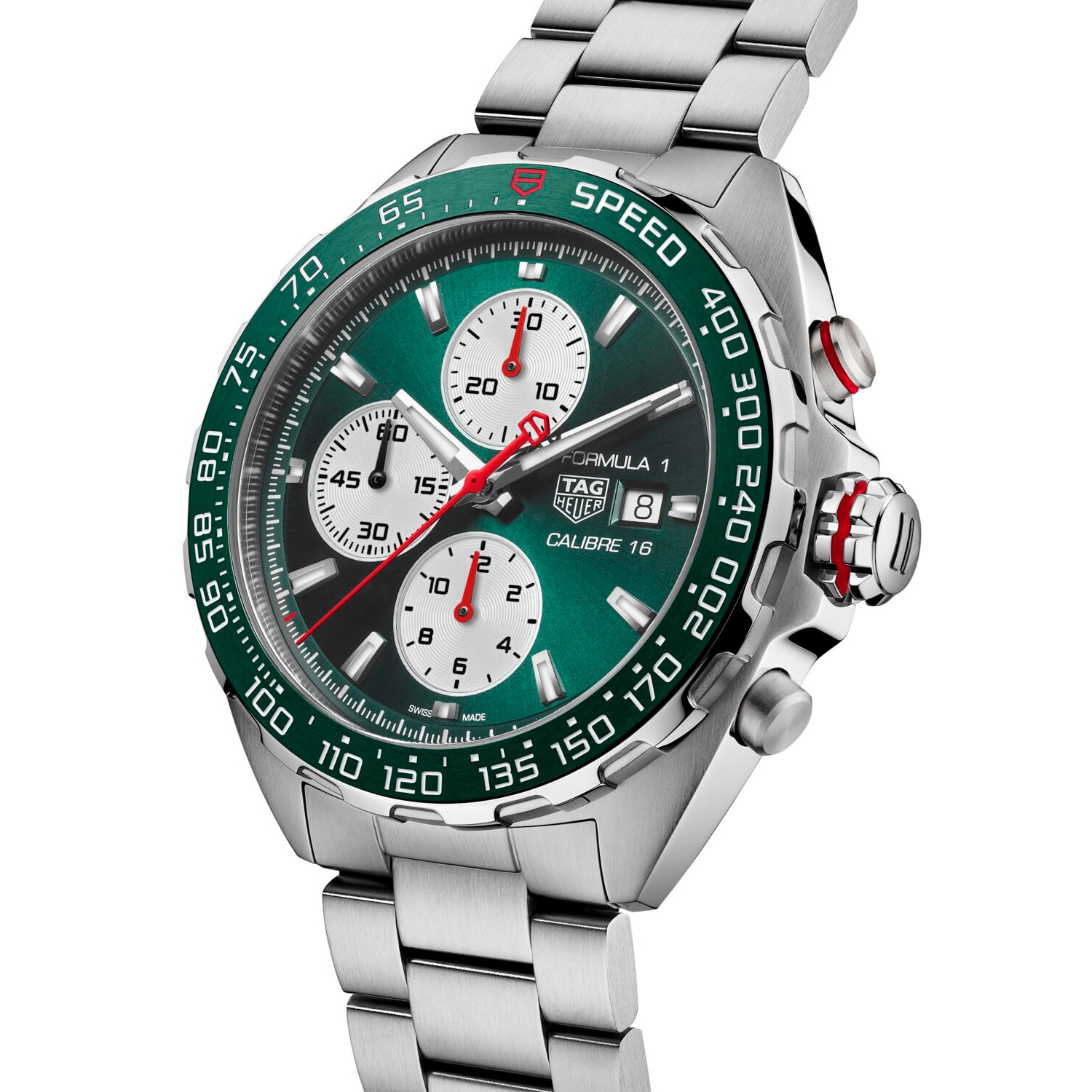 TAG Heuer Formula 1 Chronograph X Goodwood Festival of Speed Limited Edition 44mm Mens Watch Green TAG Heuer Formula 1 Chronograph X Goodwood Festival of Speed Limited Edition 44mm Mens Watch Green