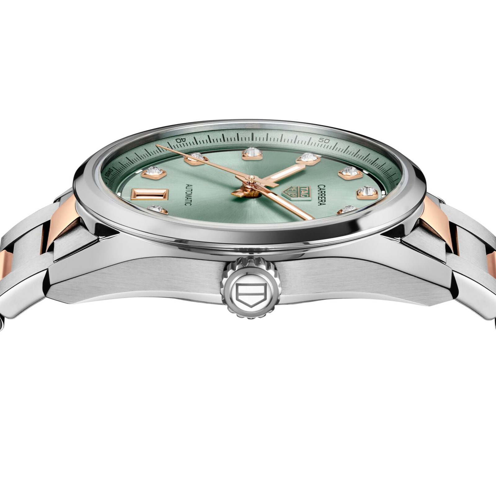 TAG Heuer Carrera Date 36mm Ladies Watch Green TAG Heuer Carrera Date 36mm Ladies Watch Green