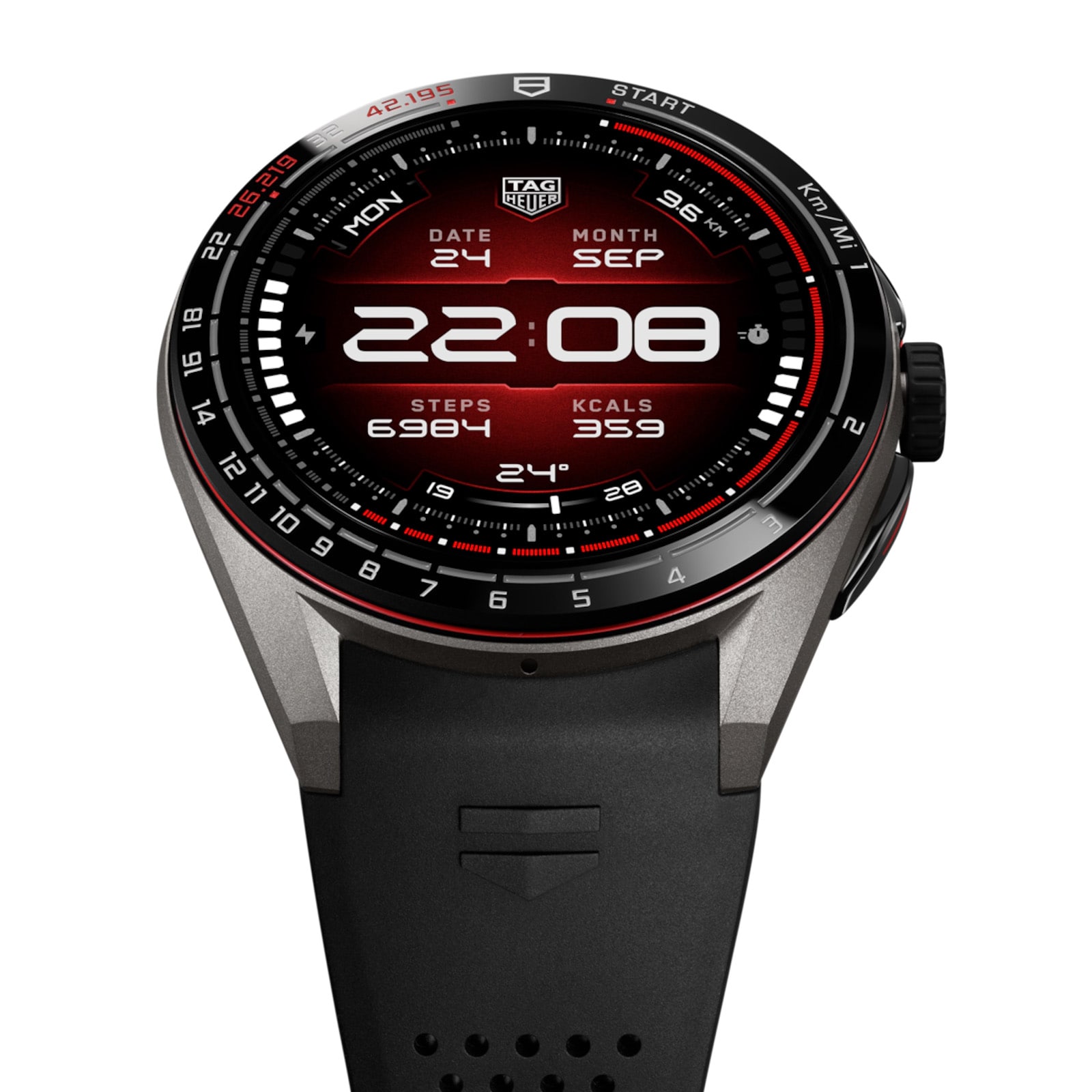 TAG Heuer Connected Calibre E5 Running Edition Titanium 45mm Mens Watch Interchangeable Straps TAG Heuer Connected Calibre E5 Running Edition Titanium 45mm Mens Watch Interchangeable Straps