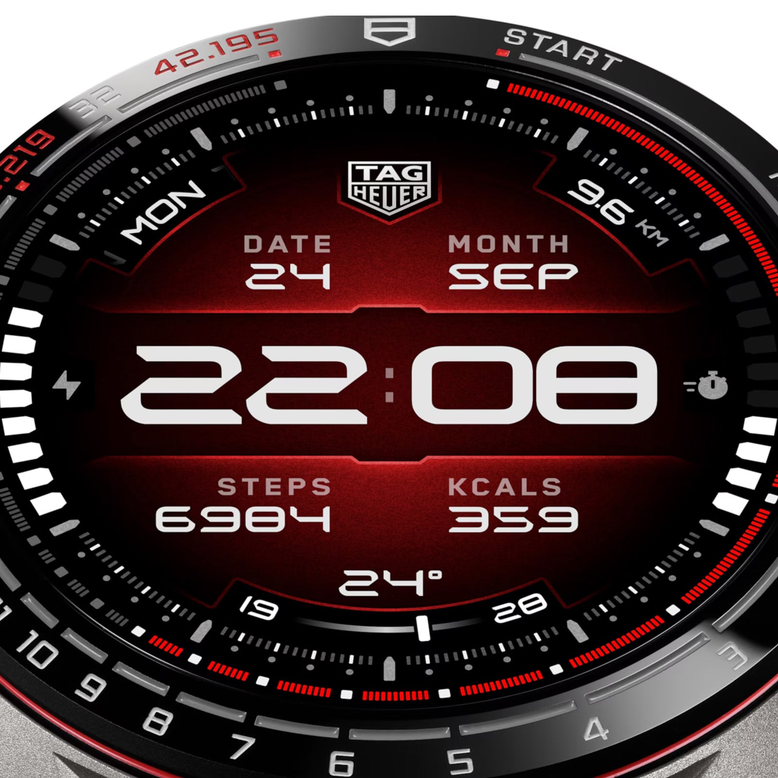 TAG Heuer Connected Calibre E5 Running Edition Titanium 45mm Mens Watch Interchangeable Straps TAG Heuer Connected Calibre E5 Running Edition Titanium 45mm Mens Watch Interchangeable Straps