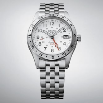 Seiko 5 Sports ‘Overwhite’ Field GMT 39.5mm Mens Watch White Seiko 5 Sports ‘Overwhite’ Field GMT 39.5mm Mens Watch White