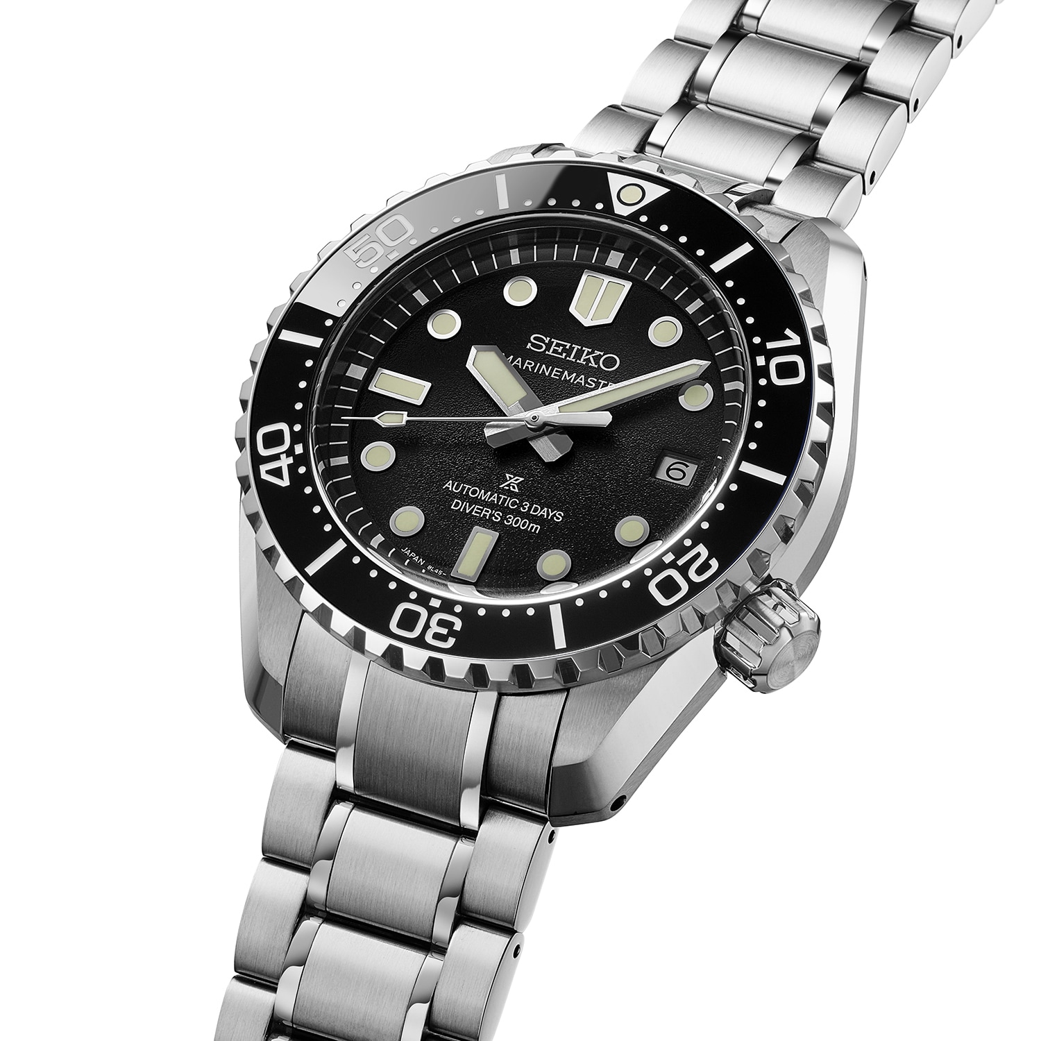 Seiko Prospex Marinemaster 1968 Heritage Reinterpretation 42mm Mens Watch Black