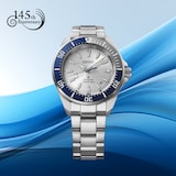 Seiko Prospex Speedtimer Divers 'Samurai' 145th Anniversary Merchanical Limited Edition 41.7mm Mens Watch Silver