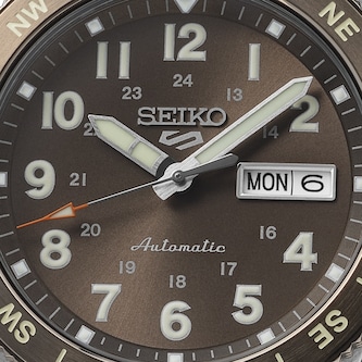 Seiko 5 Sports 5 Sports Field 41mm Mens Watch Coyote Brown Seiko 5 Sports 5 Sports Field 41mm Mens Watch Coyote Brown
