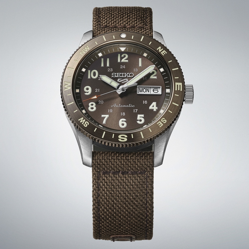 Seiko 5 Sports 5 Sports Field 41mm Mens Watch Coyote Brown Seiko 5 Sports 5 Sports Field 41mm Mens Watch Coyote Brown