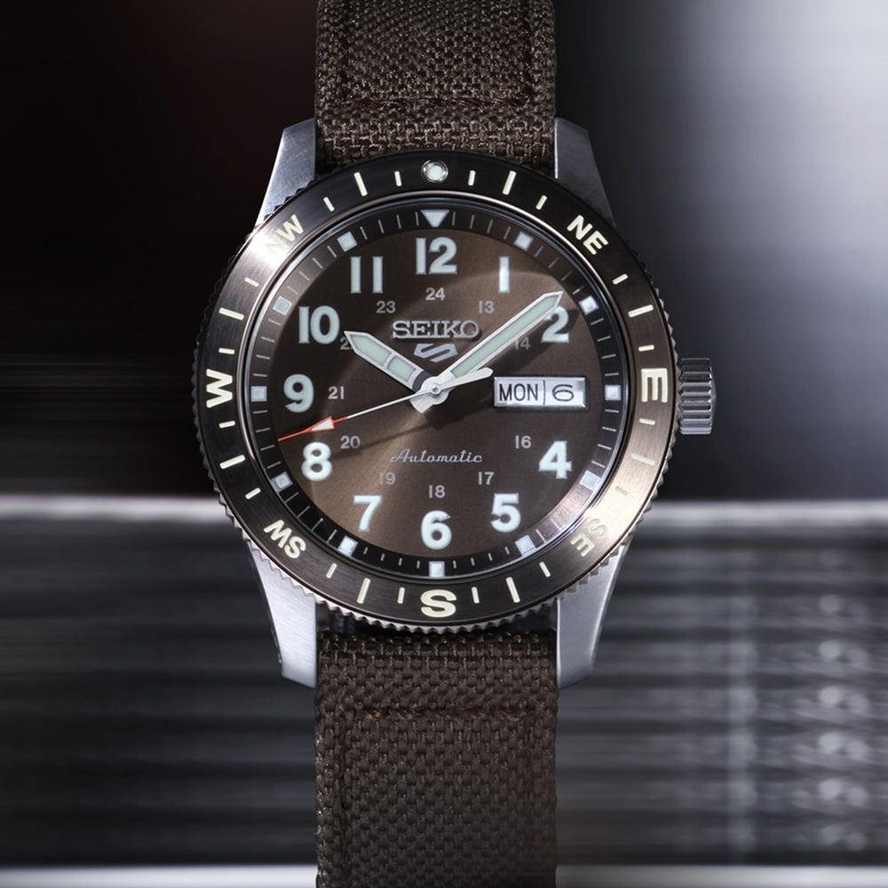 Seiko 5 Sports 5 Sports Field 41mm Mens Watch Coyote Brown Seiko 5 Sports 5 Sports Field 41mm Mens Watch Coyote Brown