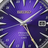 Seiko Presage Presage Cocktail Time 145th Anniversary GMT Limited Edition 40.5mm Mens Watch Edo Purple