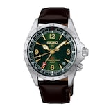 Seiko Prospex Prospex Alpinist Automatic GMT 39.5mm Mens Watch Green Dial Strap Watch