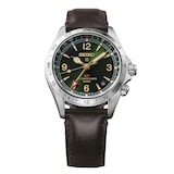 Seiko Prospex Prospex Alpinist Automatic GMT 39.5mm Mens Watch Green Dial Strap Watch