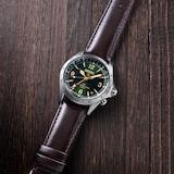 Seiko Prospex Prospex Alpinist Automatic GMT 39.5mm Mens Watch Green Dial Strap Watch