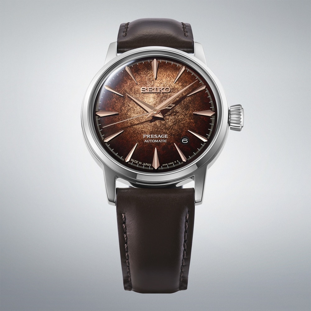 Seiko Presage Presage Cocktail Time Crushed Ice Whisky Mist 38.5mm Mens Watch Seiko Presage Presage Cocktail Time Crushed Ice Whisky Mist 38.5mm Mens Watch